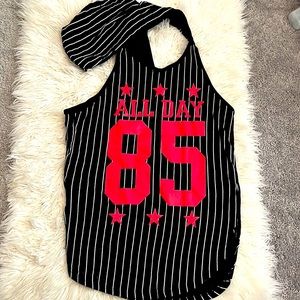 One Fire womens stretchy jersey with slits on the side